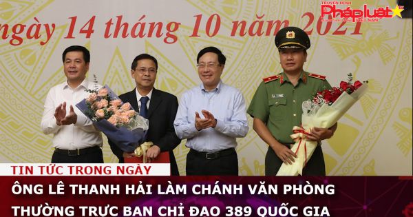 Ông Lê Thanh Hải làm Chánh Văn phòng Thường trực Ban Chỉ đạo 389 quốc gia