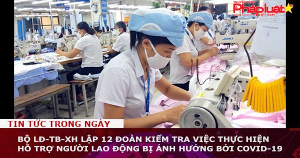 Bộ LĐ-TB-XH lập 12 đoàn kiểm tra việc thực hiện hỗ trợ người lao động bị ảnh hưởng bởi COVID-19