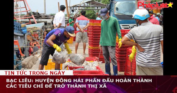Bạc Liêu: Huyện Đông Hải phấn đấu hoàn thành các tiêu chí để trở thành thị xã