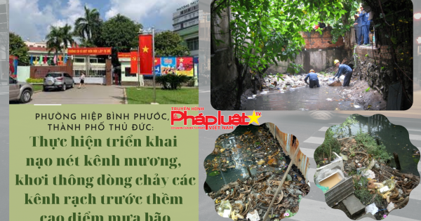 Phường Hiệp Bình Phước,TP Thủ Đức: Triển khai nạo nét kênh mương, khơi thông dòng chảy các kênh rạch trước thềm cao điểm mưa bão