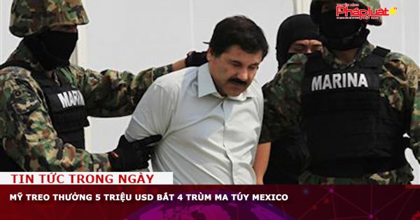 Mỹ treo thưởng 5 triệu USD bắt 4 trùm ma túy Mexico