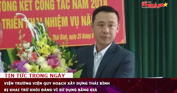 Viện trưởng Viện quy hoạch xây dựng Thái Bình bị khai trừ khỏi Đảng vì sử dụng bằng giả