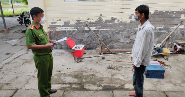 Phạt 7,5 triệu đồng đối tượng dùng điện khai thác tận diệt thủy sản