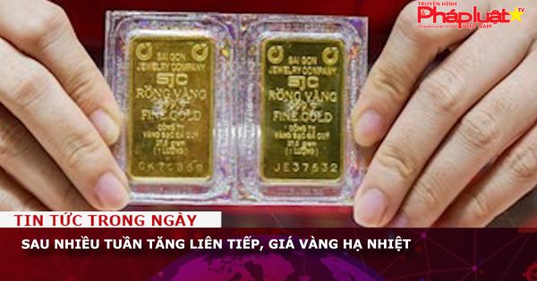 Sau nhiều tuần tăng liên tiếp, giá vàng hạ nhiệt