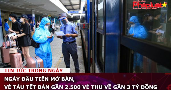 Ngày đầu tiên mở bán, vé tàu Tết bán gần 2.500 vé thu về gần 3 tỷ đồng