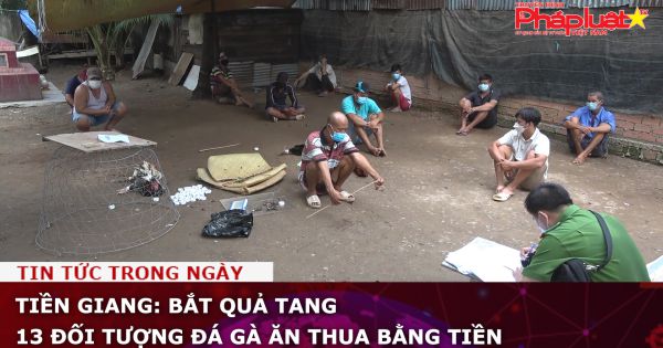 Tiền Giang: Bắt quả tang 13 đối tượng đá gà ăn tiền