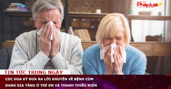 CDC Hoa Kỳ đưa ra lời khuyên về bệnh cúm đang gia tăng ở trẻ em và thanh thiếu niên