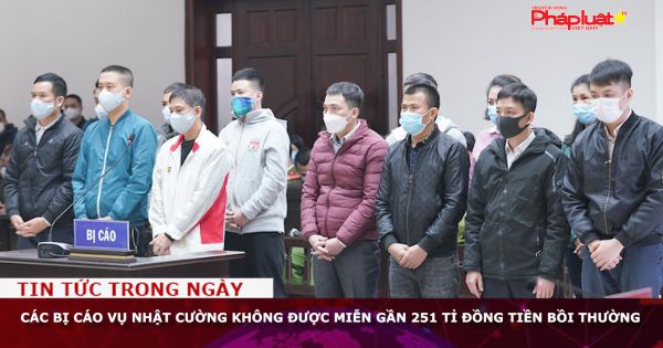 Các bị cáo vụ Nhật Cường không được miễn gần 251 tỉ đồng tiền bồi thường