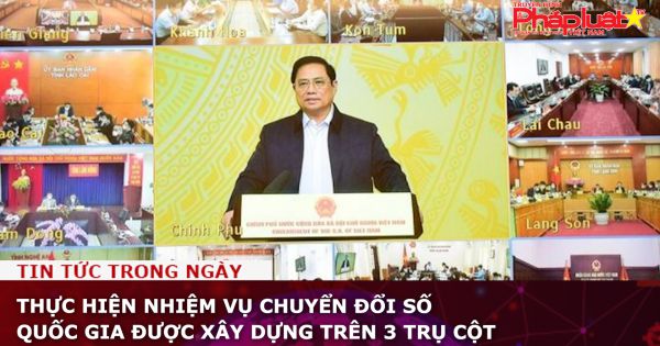 Thực hiện nhiệm vụ chuyển đổi số quốc gia được xây dựng trên 3 trụ cột