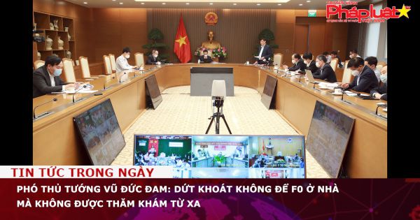 Phó thủ tướng Vũ Đức Đam: Dứt khoát không để F0 ở nhà mà không được thăm khám từ xa