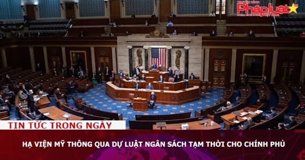 Hạ viện Mỹ thông qua dự luật ngân sách tạm thời cho chính phủ