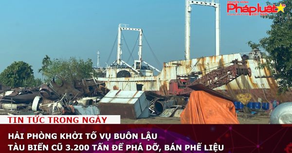 Hải Phòng khởi tố vụ buôn lậu tàu biển cũ 3.200 tấn để phá dỡ, bán phế liệu