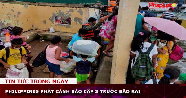 Philippines phát cảnh báo cấp 3 trước bão Rai