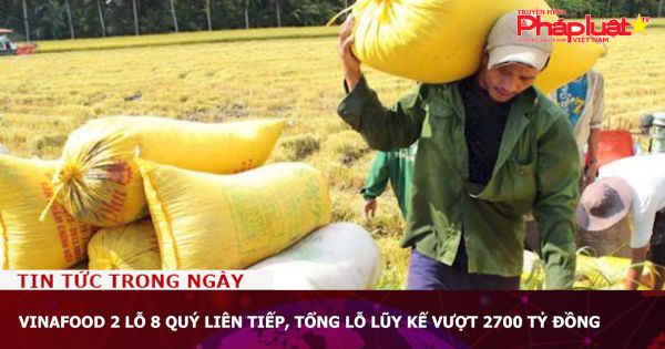 Vinafood 2 lỗ 8 quý liên tiếp, tổng lỗ lũy kế vượt 2700 tỷ đồng
