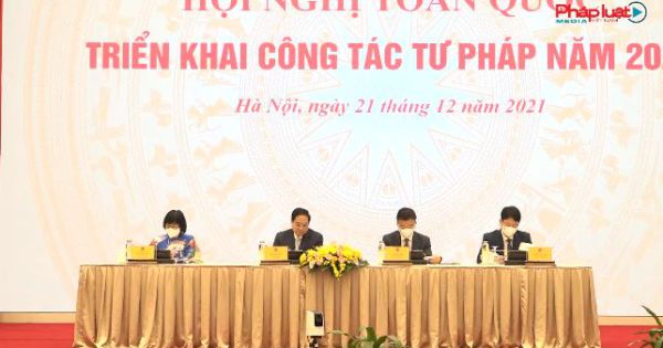 Thủ tướng Chính phủ dự Hội nghị toàn quốc triển khai công tác tư pháp năm 2022