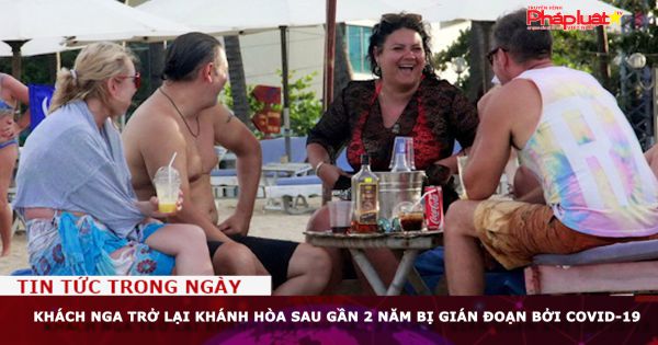 Khách Nga trở lại Khánh Hòa sau gần 2 năm bị gián đoạn bởi COVID-19