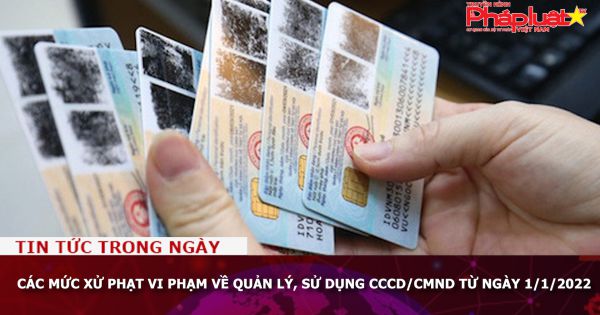 Các mức xử phạt vi phạm về quản lý, sử dụng CCCD/CMND từ ngày 1/1/2022