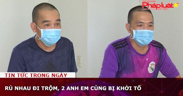 Rủ nhau đi trộm, 2 anh em cùng bị khởi tố