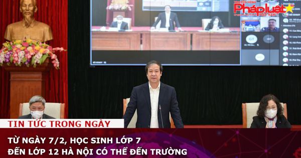 Từ ngày 7/2, học sinh lớp 7 đến lớp 12 Hà Nội có thể đến trường