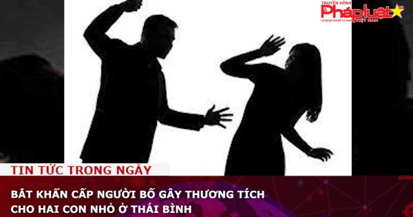 Bắt khẩn cấp người bố gây thương tích cho hai con nhỏ ở Thái Bình