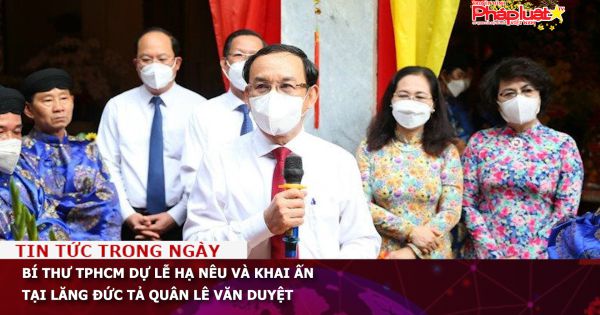 Bí thư TPHCM dự lễ hạ nêu và khai ấn tại lăng Đức Tả quân Lê Văn Duyệt