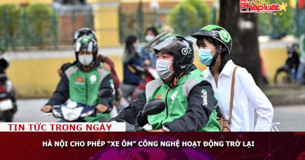Hà Nội cho phép “xe ôm” công nghệ hoạt động trở lại