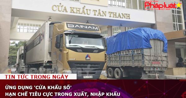 Ứng dụng 'cửa khẩu số' hạn chế tiêu cực trong xuất, nhập khẩu