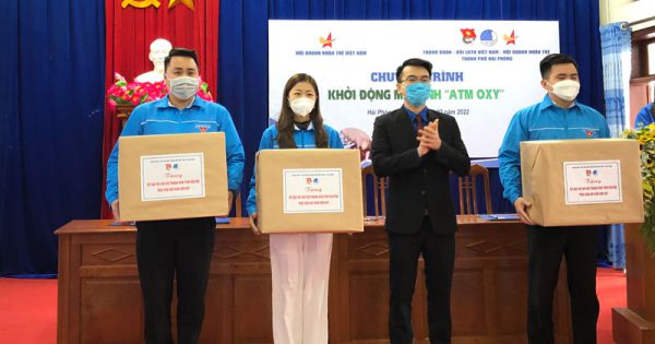 Hải Phòng: Khởi động ATM Oxy hỗ trợ bệnh nhân COVID-19