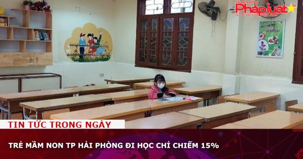 Trẻ mầm non TP Hải Phòng đi học chỉ chiếm 15%