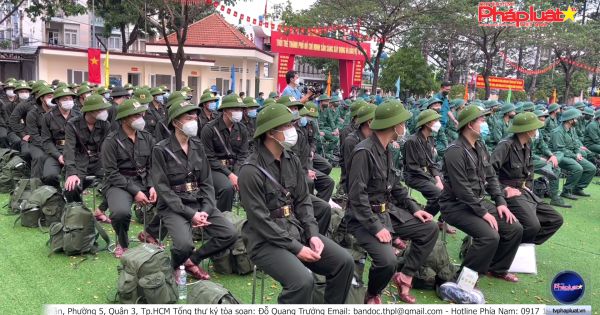 3.800 thanh niên TP HCM hăng hái lên đường nhập ngũ