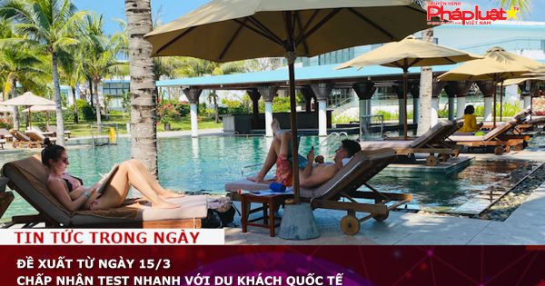 Đề xuất từ ngày 15/3 chấp nhận test nhanh với du khách quốc tế