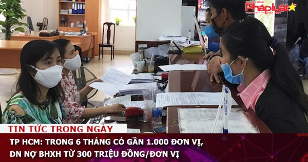 TP HCM: Trong 6 tháng có gần 1.000 đơn vị, DN nợ BHXH từ 300 triệu đồng/đơn vị
