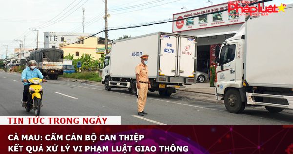 Cà Mau: Cấm cán bộ can thiệp kết quả xử lý vi phạm luật giao thông