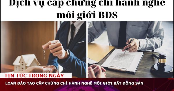 Loạn đào tạo cấp Chứng chỉ hành nghề môi giới bất động sản
