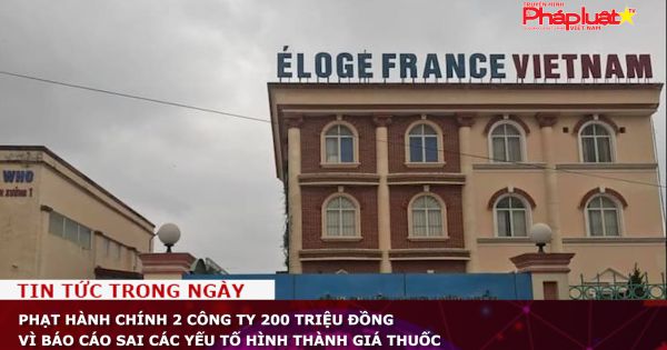 Phạt hành chính 2 công ty 200 triệu đồng vì báo cáo sai các yếu tố hình thành giá thuốc