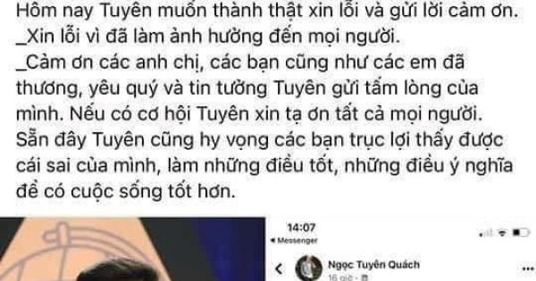 Sở Thông tin và Truyền thông mời Quách Ngọc Tuyên làm việc vì kêu gọi từ thiện sai sự thật