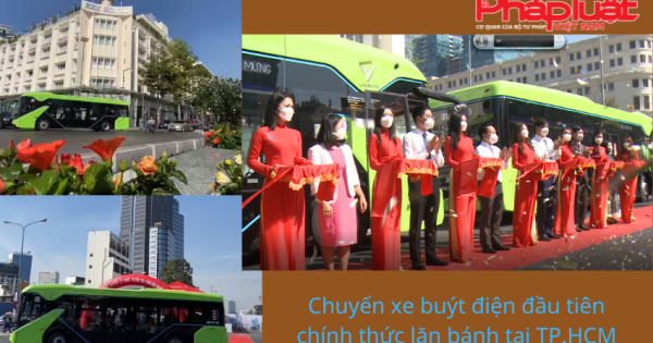 Chuyến xe buýt điện đầu tiên chính thức lăn bánh tại TP.HCM