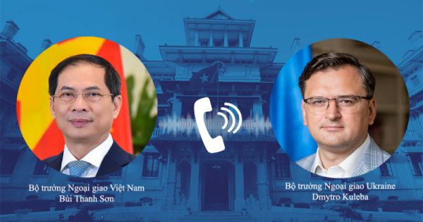 Bộ trưởng Bùi Thanh Sơn điện đàm với Ngoại trưởng Nga và Ukraine trao đổi về tình hình xung đột