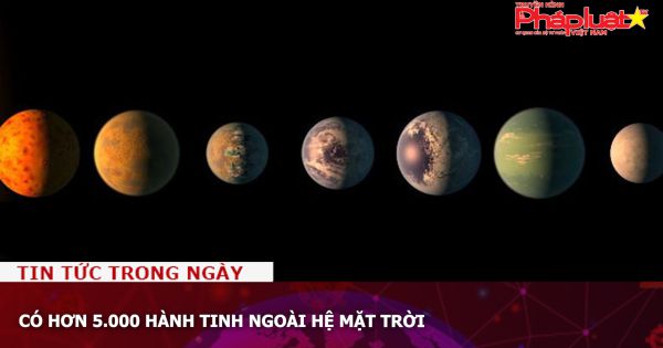 Có hơn 5.000 hành tinh ngoài hệ Mặt Trời