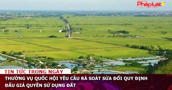 Thường vụ Quốc hội yêu cầu rà soát sửa đổi quy định đấu giá quyền sử dụng đất