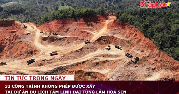 33 công trình không phép được xây tại dự án du lịch tâm linh Đại Tùng Lâm Hoa Sen