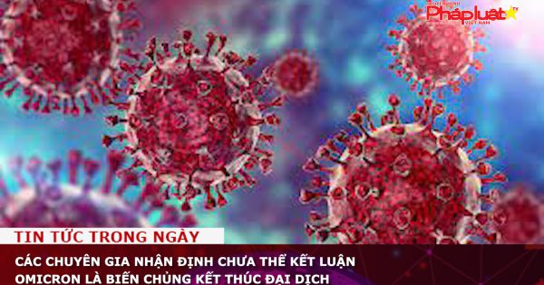 Các chuyên gia nhận định chưa thể kết luận Omicron là biến chủng kết thúc đại dịch