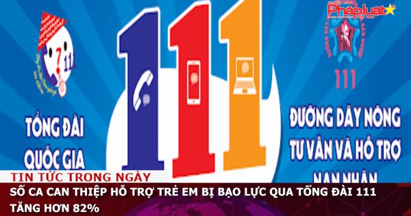 Số ca can thiệp hỗ trợ trẻ em bị bạo lực qua Tổng đài 111 tăng hơn 82%
