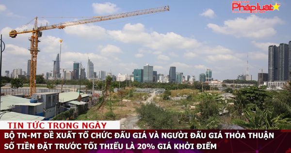 Bộ TN-MT đề xuất tổ chức đấu giá và người đấu giá thỏa thuận số tiền đặt trước tối thiểu là 20% giá khởi điểm