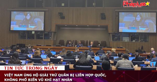 Việt Nam ủng hộ giải trừ quân bị Liên hợp quốc, không phổ biến vũ khí hạt nhân