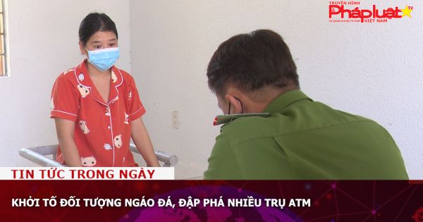 Khởi tố đối tượng ngáo đá, đập phá nhiều trụ ATM