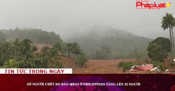 Số người chết do bão Megi ở Philippines tăng lên 25 người