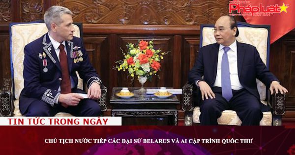 Chủ tịch nước tiếp các Đại sứ Belarus và Ai Cập trình Quốc thư