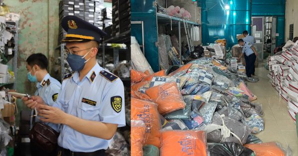 Thu giữ trên 12.000 sản phẩm có dấu hiệu giả mạo các nhãn hiệu nổi tiếng