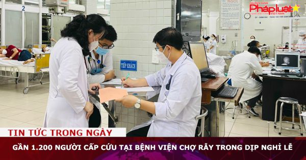 Gần 1.200 người cấp cứu tại Bệnh viện Chợ Rẫy trong dịp nghỉ lễ